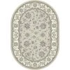 Ancient Garden Soft Grey/Cream 3 ft. x 5 ft. Oval Area Rug by Dynamic Rugs
