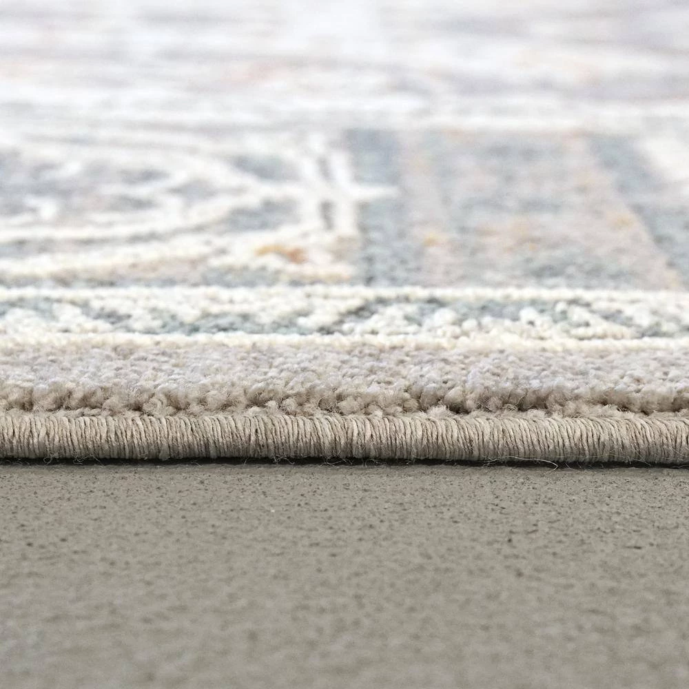 Sidra Soft Pewter/Multi 5 ft. 3 in. x 7 ft. 7 in. Persian Area Rug by Dynamic Rugs 4 Sidra Soft Pewter/Multi 5 ft. 3 in. x 7 ft. 7 in. Persian Area Rug by Dynamic Rugs - Image 4