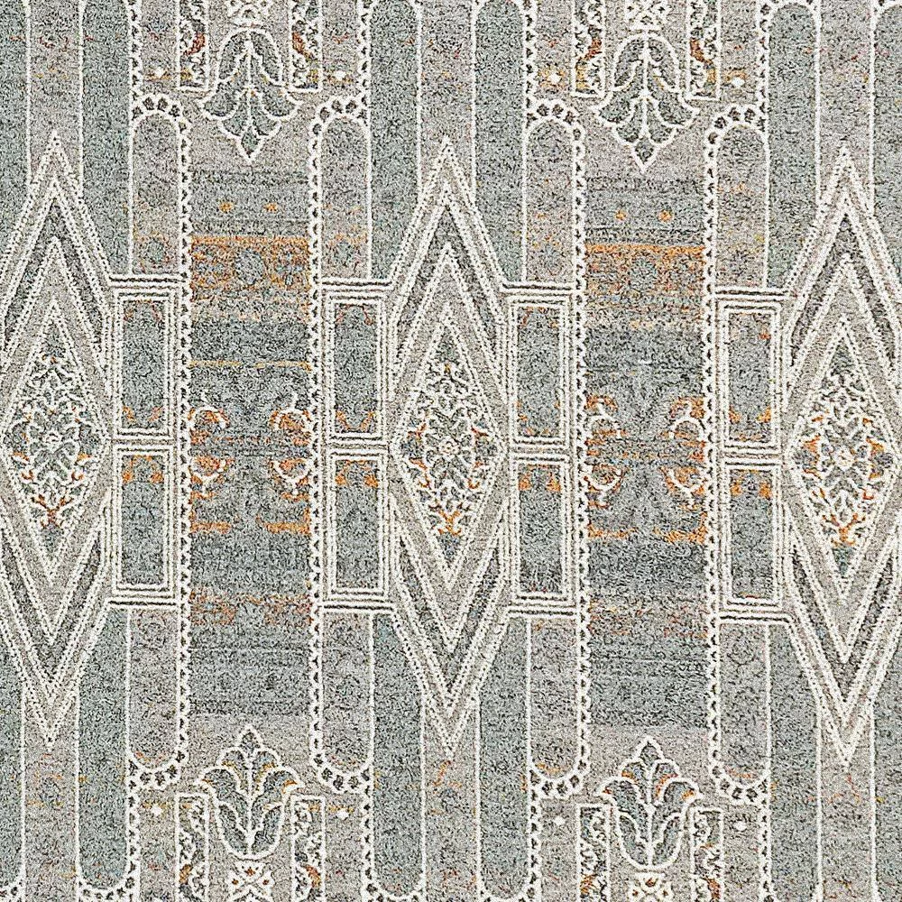 Sidra Soft Pewter/Multi 5 ft. 3 in. x 7 ft. 7 in. Persian Area Rug by Dynamic Rugs 5 Sidra Soft Pewter/Multi 5 ft. 3 in. x 7 ft. 7 in. Persian Area Rug by Dynamic Rugs - Image 5