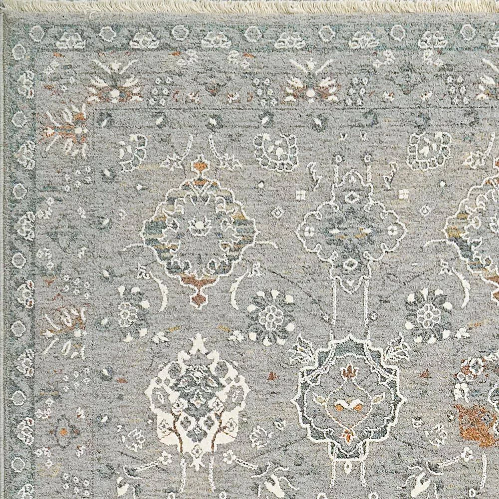 Sidra Soft Pewter/Multi 5 ft. 3 in. X 7 ft. 7 in. Persian Area Rug by Dynamic Rugs 5 Sidra Soft Pewter/Multi 5 ft. 3 in. X 7 ft. 7 in. Persian Area Rug by Dynamic Rugs - Image 5