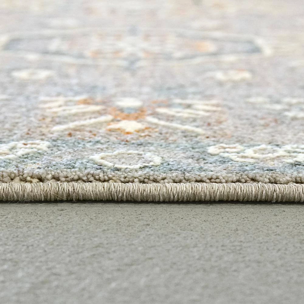 Sidra Soft Pewter/Multi 5 ft. 3 in. X 7 ft. 7 in. Persian Area Rug by Dynamic Rugs 4 Sidra Soft Pewter/Multi 5 ft. 3 in. X 7 ft. 7 in. Persian Area Rug by Dynamic Rugs - Image 4