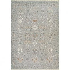 Sidra Soft Pewter/Multi 5 ft. 3 in. X 7 ft. 7 in. Persian Area Rug by Dynamic Rugs