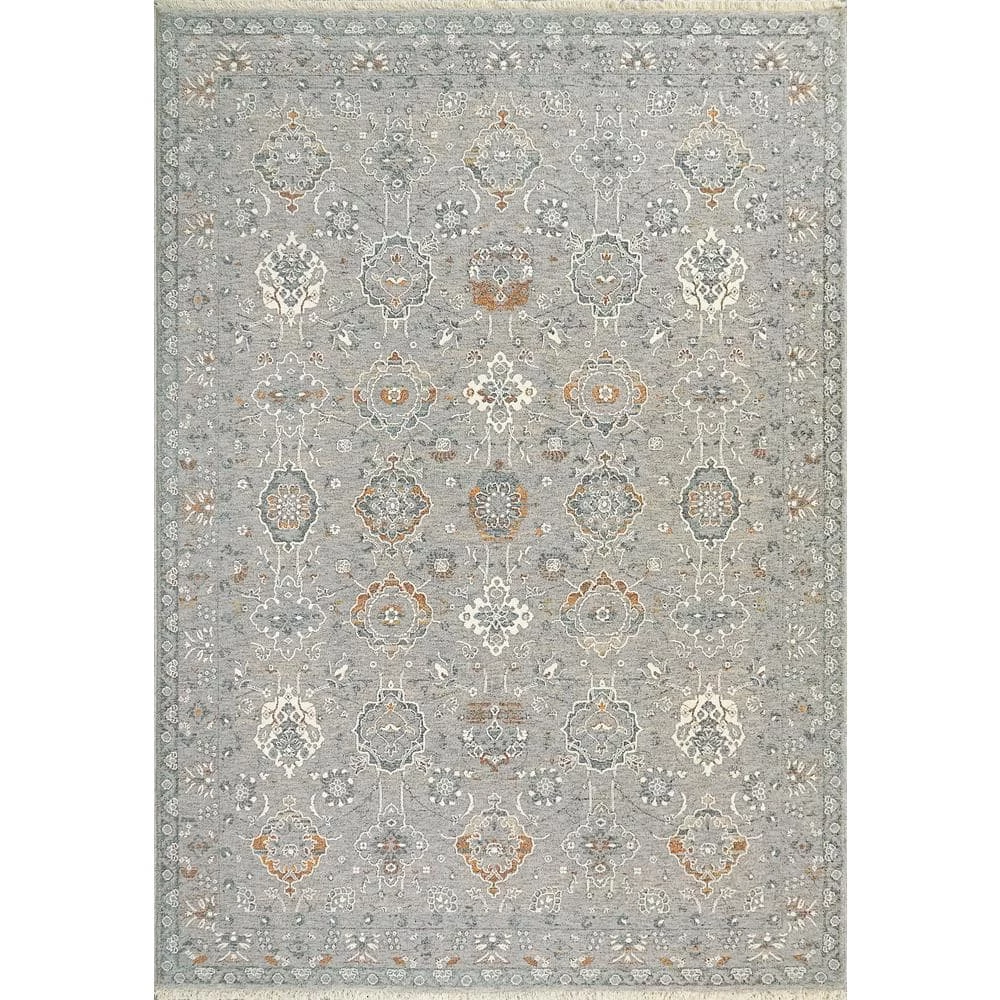 Sidra Soft Pewter/Multi 5 ft. 3 in. X 7 ft. 7 in. Persian Area Rug by Dynamic Rugs 1 Sidra Soft Pewter/Multi 5 ft. 3 in. X 7 ft. 7 in. Persian Area Rug by Dynamic Rugs