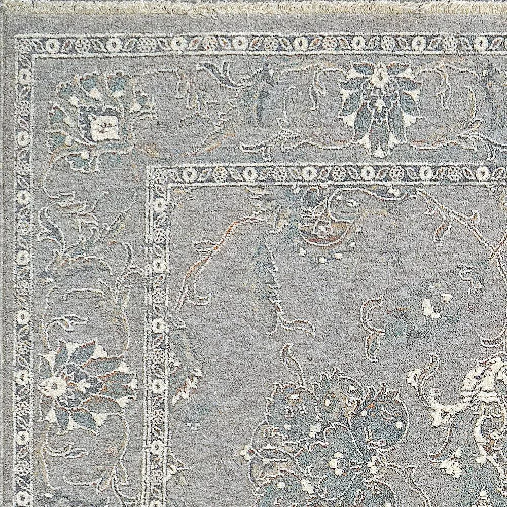 Sidra Soft Pewter/Multi 5 ft. 3 in. x 7 ft. 7 in. Persian Area Rug by Dynamic Rugs 6 Sidra Soft Pewter/Multi 5 ft. 3 in. x 7 ft. 7 in. Persian Area Rug by Dynamic Rugs - Image 6