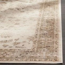 Vintage Stone/Mouse 10 ft. x 14 ft. Border Area Rug by SAFAVIEH 12 Vintage Stone/Mouse 10 ft. x 14 ft. Border Area Rug by SAFAVIEH -SAFAVIEH Shop stone mouse safavieh area rugs vtg168 3410 10 1d 1000