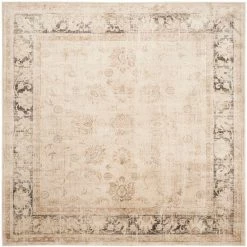 Vintage Stone 8 ft. x 8 ft. Square Border Area Rug by SAFAVIEH