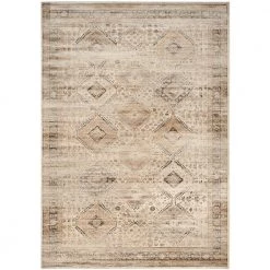 Vintage Stone 9 ft. x 12 ft. Distressed Geometric Area Rug by SAFAVIEH