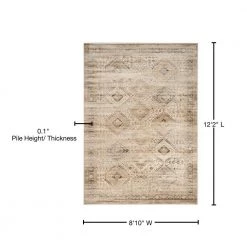 Vintage Stone 9 ft. x 12 ft. Distressed Geometric Area Rug by SAFAVIEH -SAFAVIEH Shop stone safavieh area rugs vtg118 3440 9 76 1000