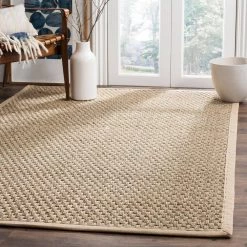 Natural Fiber Tan/Beige 9 ft. x 12 ft. Border Area Rug by SAFAVIEH -SAFAVIEH Shop tan beige safavieh area rugs nf114a 9 31 1000