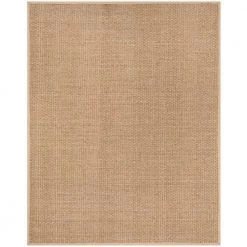 Natural Fiber Tan/Beige 9 ft. x 12 ft. Border Area Rug by SAFAVIEH