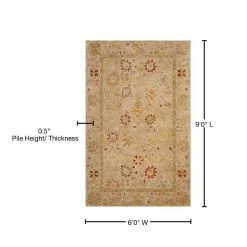 Antiquity Taupe/Beige 6 ft. x 9 ft. Border Area Rug by SAFAVIEH 17 Antiquity Taupe/Beige 6 ft. x 9 ft. Border Area Rug by SAFAVIEH -SAFAVIEH Shop taupe beige safavieh area rugs at859b 6 76 1000
