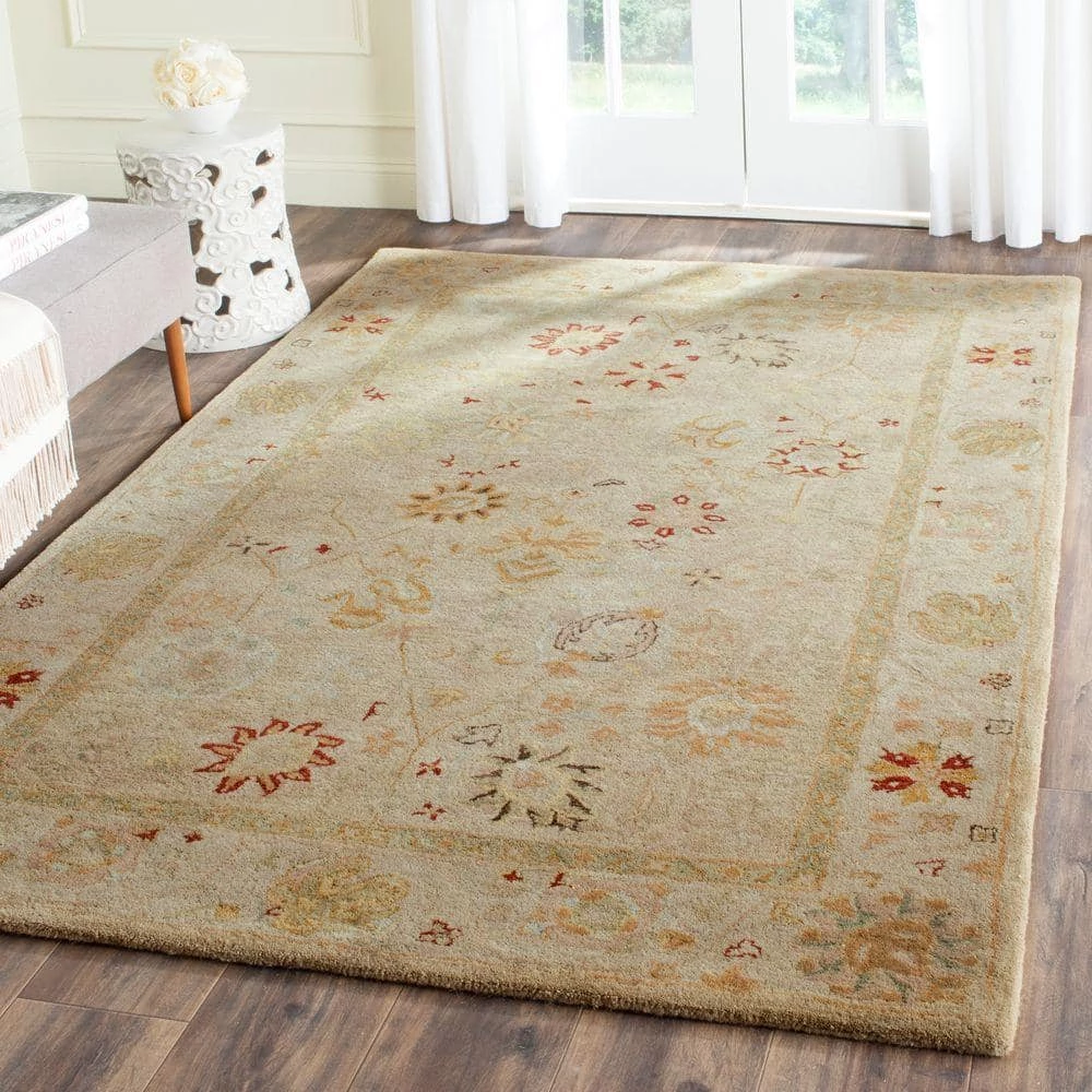 Antiquity Taupe/Beige 6 ft. x 9 ft. Border Area Rug by SAFAVIEH 2 Antiquity Taupe/Beige 6 ft. x 9 ft. Border Area Rug by SAFAVIEH - Image 2