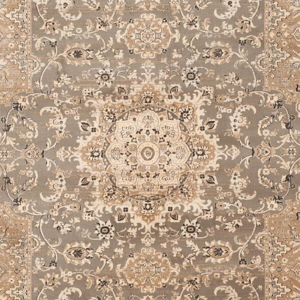 Vintage Taupe/Black 8 ft. x 11 ft. Antique Medallion Area Rug by SAFAVIEH 4 Vintage Taupe/Black 8 ft. x 11 ft. Antique Medallion Area Rug by SAFAVIEH - Image 4