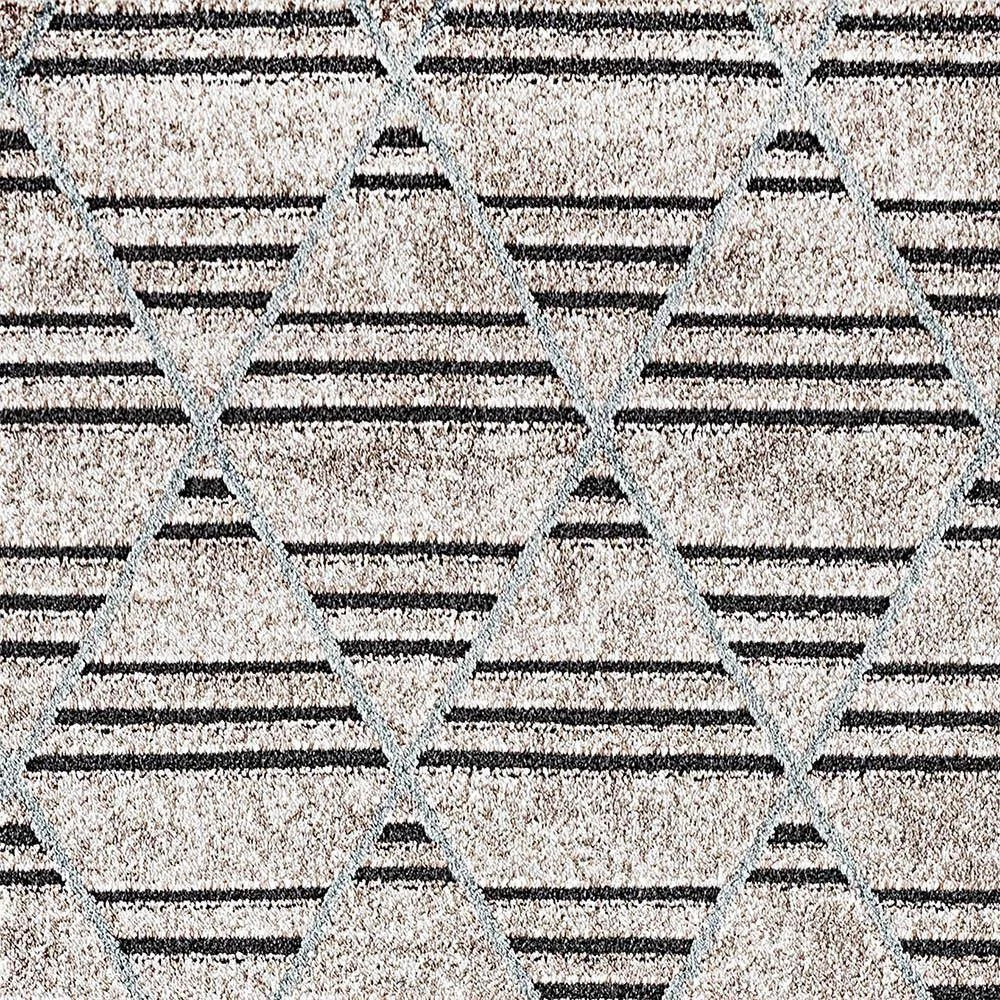 Robin Taupe/Dark Grey/Light Blue 2 ft. x 3 ft. 5 in. Geometric Area Rug by Dynamic Rugs 6 Robin Taupe/Dark Grey/Light Blue 2 ft. x 3 ft. 5 in. Geometric Area Rug by Dynamic Rugs - Image 6