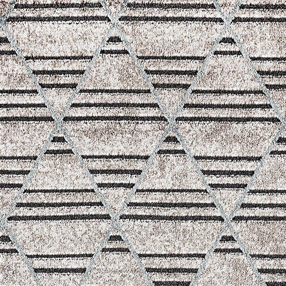 Robin Taupe/Dark Grey/Light Blue 7 ft. 10 in. x 10 ft. 10 in. Geometric Area Rug by Dynamic Rugs 6 Robin Taupe/Dark Grey/Light Blue 7 ft. 10 in. x 10 ft. 10 in. Geometric Area Rug by Dynamic Rugs - Image 6