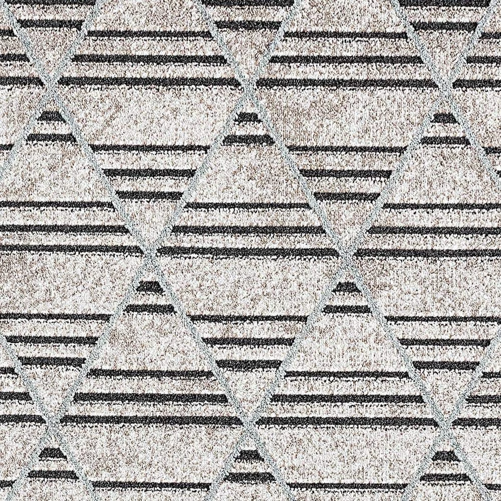 Robin Taupe/Dark Grey/Light Blue 7 ft. 10 in. x 10 ft. 10 in. Geometric Area Rug by Dynamic Rugs 5 Robin Taupe/Dark Grey/Light Blue 7 ft. 10 in. x 10 ft. 10 in. Geometric Area Rug by Dynamic Rugs - Image 5