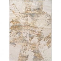 Elixir Taupe/Grey/Navy/Gold 6 ft. x 9 ft. Abstract Area Rug by Dynamic Rugs