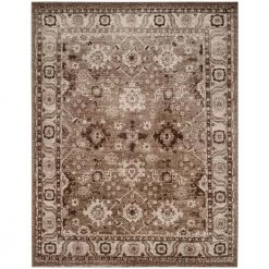 Vintage Hamadan Taupe 8 ft. x 10 ft. Border Area Rug by SAFAVIEH