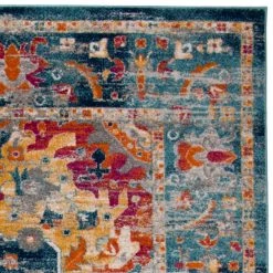 Madison Teal/Fuchsia 9 ft. x 12 ft. Border Area Rug by SAFAVIEH -SAFAVIEH Shop teal fuchsia safavieh area rugs mad154l 9 1f 1000