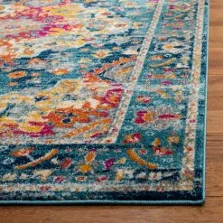 Madison Teal/Fuchsia 9 ft. x 12 ft. Border Area Rug by SAFAVIEH -SAFAVIEH Shop teal fuchsia safavieh area rugs mad154l 9 c3 1000
