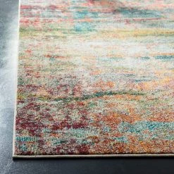 Monaco Teal/Orange 8 ft. x 10 ft. Abstract Area Rug by SAFAVIEH -SAFAVIEH Shop teal orange safavieh area rugs mnc262m 810 1d 1000