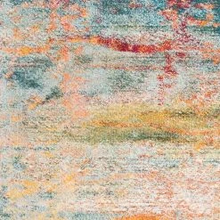 Monaco Teal/Orange 8 ft. x 10 ft. Abstract Area Rug by SAFAVIEH -SAFAVIEH Shop teal orange safavieh area rugs mnc262m 810 77 1000