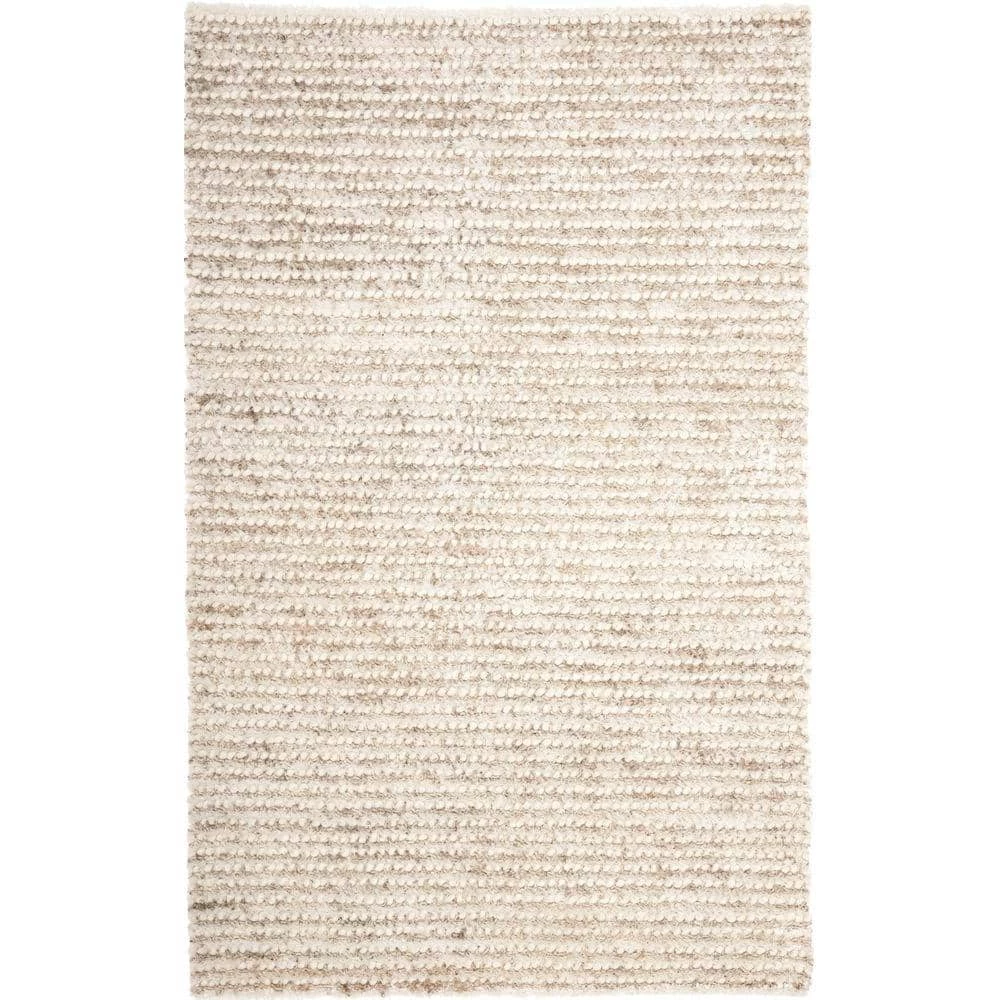 Aspen Shag White/Beige 8 ft. x 10 ft. Solid Area Rug by SAFAVIEH 1 Aspen Shag White/Beige 8 ft. x 10 ft. Solid Area Rug by SAFAVIEH