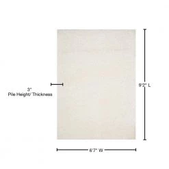 Polar Shag White 7 ft. x 9 ft. Solid Area Rug by SAFAVIEH 17 Polar Shag White 7 ft. x 9 ft. Solid Area Rug by SAFAVIEH -SAFAVIEH Shop white safavieh area rugs psg800b 7 76 1000