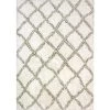 Nordic White/Silver 7 ft. 5 in. x 10 ft. 6 in. Trellis Area Rug by Dynamic Rugs